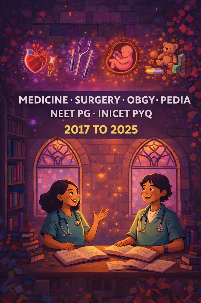 Medicine, Surgery, OBGYN & Peds PYQs